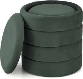 Pacho puff szett zöld