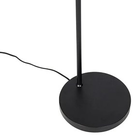 Design állólámpa fekete arannyal és füstüveggel - Zuzanna