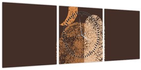Kép - Narancssárga ívek N⁰2 (órával) (90x30 cm)
