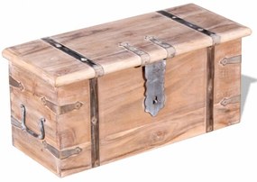 Kétrészes, tömör akácfa tárolóláda készlet