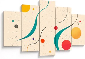 Kép - Minimalista színes illusztráció (150x105 cm)