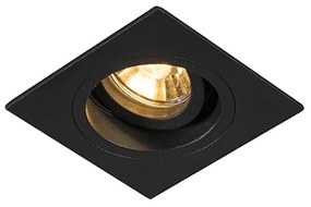 Modern beépíthető spotlámpa fekete 9,3 cm forgatható és dönthető - Chuck