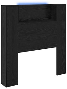 Fejtámla polcokkal Fekete tölgy 100 x 15 x 103,5 cm Faanyag