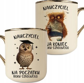 Krém-arany Bögre Tanár A Tanév Elején És Végén