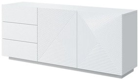 Asha komód 167 cm - fényes fehér