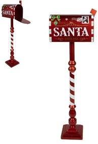 Santa postaláda 33x18x99cm, piros fém