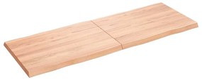 világosbarna kezelt tömör asztallap 140x50x(2-4) cm