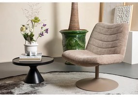 Bézs bársony fotel Bubba – Zuiver