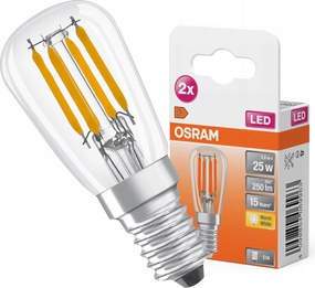 Led izzó T26 Tubusos E14 2.8W 25W 2700K Meleg 300° Special 2 db