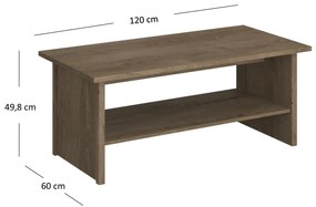 Dohányzóasztal Clinecas (lefkas tölgy). 1116796