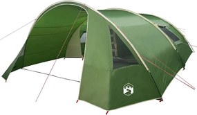 vidaXL Túra sátor 6 fős tetővel Zöld és Fehér 700 x 590 x 215 cm