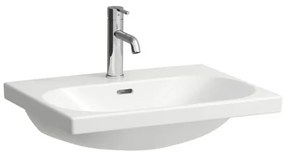Laufen Lua mosdótál 60x46 cm fehér fényes felülettel akkumulátor lyuk középen H8100830001041
