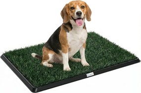 PawHut kutyatoalett 76 x 50,5 cm — mosható műfű kölyökkutya-toalett erkélyre és lakásba | Aosom