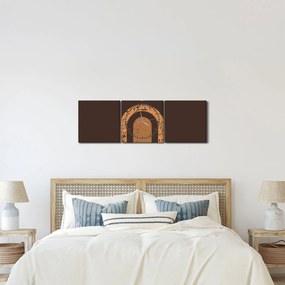 Kép - Narancssárga ívek N⁰3 (órával) (90x30 cm)