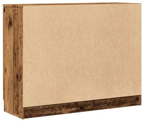antik fa színű szerelt fa tálalószekrény 90 x 30 x 70 cm