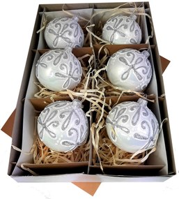 Ăveg karĂĄcsonyfadĂsz 6 db 8 cm PrĂ©mium