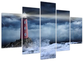 Kép - Világítótorony egy sziklán (150x105 cm)