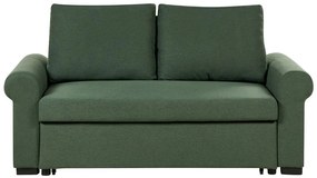 Zöld kárpitozott kanapéágy SILDA Beliani