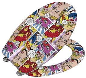 WENKO 22797100-WC ülőke POP-ART 45x38 cm színes/ezüst 22797100