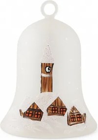 Karácsonyi üvegdísz, lombik 1x harang