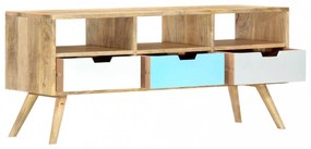 tömör mangófa TV-szekrény 110 x 35 x 48 cm