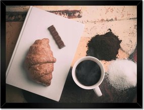 Poszterek keretben 40x30 Reggeli croissant