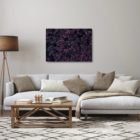 Sötétvörös levelek képe (üvegen) (70x50 cm)