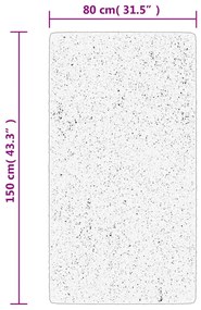 IZA antracit rövid szálú skandináv stílusú szőnyeg 80x150 cm