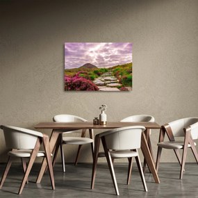 Tájkép (üvegen) (70x50 cm)