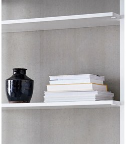 Edge fehér polcrendszer multifunkciós szekrénnyel - Hammel