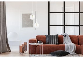 Csillár zsinóron MIROS 2xE27/60W/230V kerek fehér