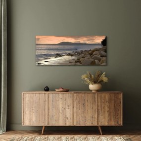 Kép - Tenger és hegyek (120x50 cm)