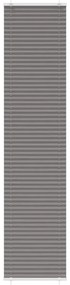 pliszírozott redőny antracit 45x200 cm szövetszélesség 44,4 cm