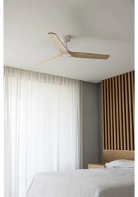 FARO 33810WT - HEYWOOD L mennyezeti ventilátor fa/fehér, 132 cm pr. WT + DO