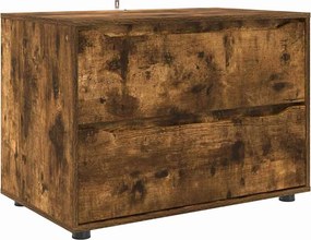 vidaXL Tárolószekrény Füstölt tölgy 80 x 48 x 57 cm Faanyag