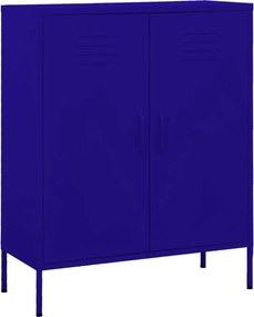vidaXL tengerészkék acél tárolószekrény 80 x 35 x 101,5 cm
