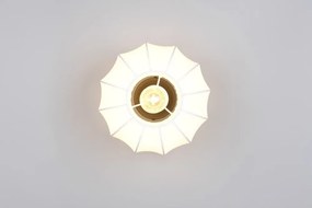 Fehér fém mennyezeti lámpa textil búrával ø 25 cm Madleine – Reality