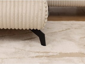 Bézs kordbársony sarokkanapé (bal oldali-L alakú) Marbeya – Ropez