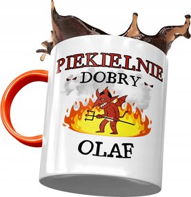 Narancssárga Bögre Olaf Férj Kolléga Ajándék Nyomtatott Fotóval