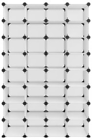 átlátszó polipropilén cipőtartó 93 x 36,5 x 140 cm