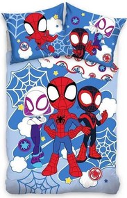 Pókember Spidey Light gyerek, ovis ágyneműhuzat 100×135 cm, 40×60 cm