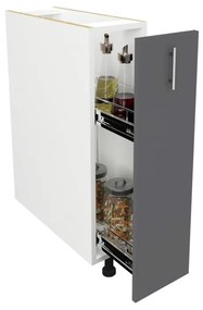 Benita Antracit-Fehér 20x50x80 cm N