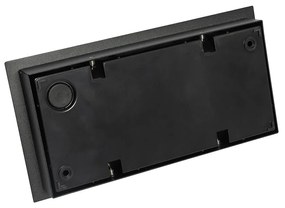 Modern kültéri fali lámpa fekete, beépített LED-del, 2 lámpás, IP54 - Simon