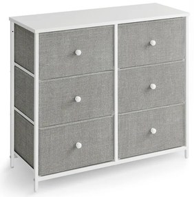 Szürke fém komód 80×30×71 cm GREY