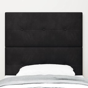 LED Fejtámla Fekete 80 cm Bársony