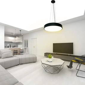 LED dimmelhető csillár zsinóron LED/50W/230V 3000-6500K fekete + távirányítás