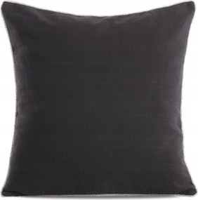 Dekoratív párnahuzat LEN-22 43x43 fekete