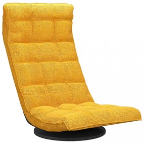 mustársárga szövet forgó matracszék