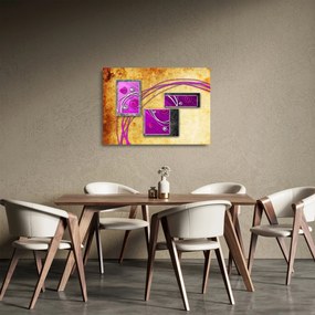Az absztrakció képe (üvegen) (70x50 cm)