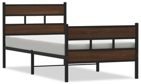 ágykeret fejtámlával és lábtámasszal matrac nélkül 90 x 200 cm